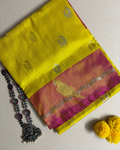 The Solar Parrot Drape | Pure Handloom Silk