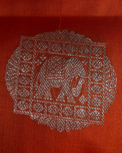 The Imperial Elephant Drape | Pure Handloom Silk