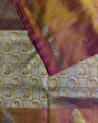 The Solar Parrot Drape | Pure Handloom Silk